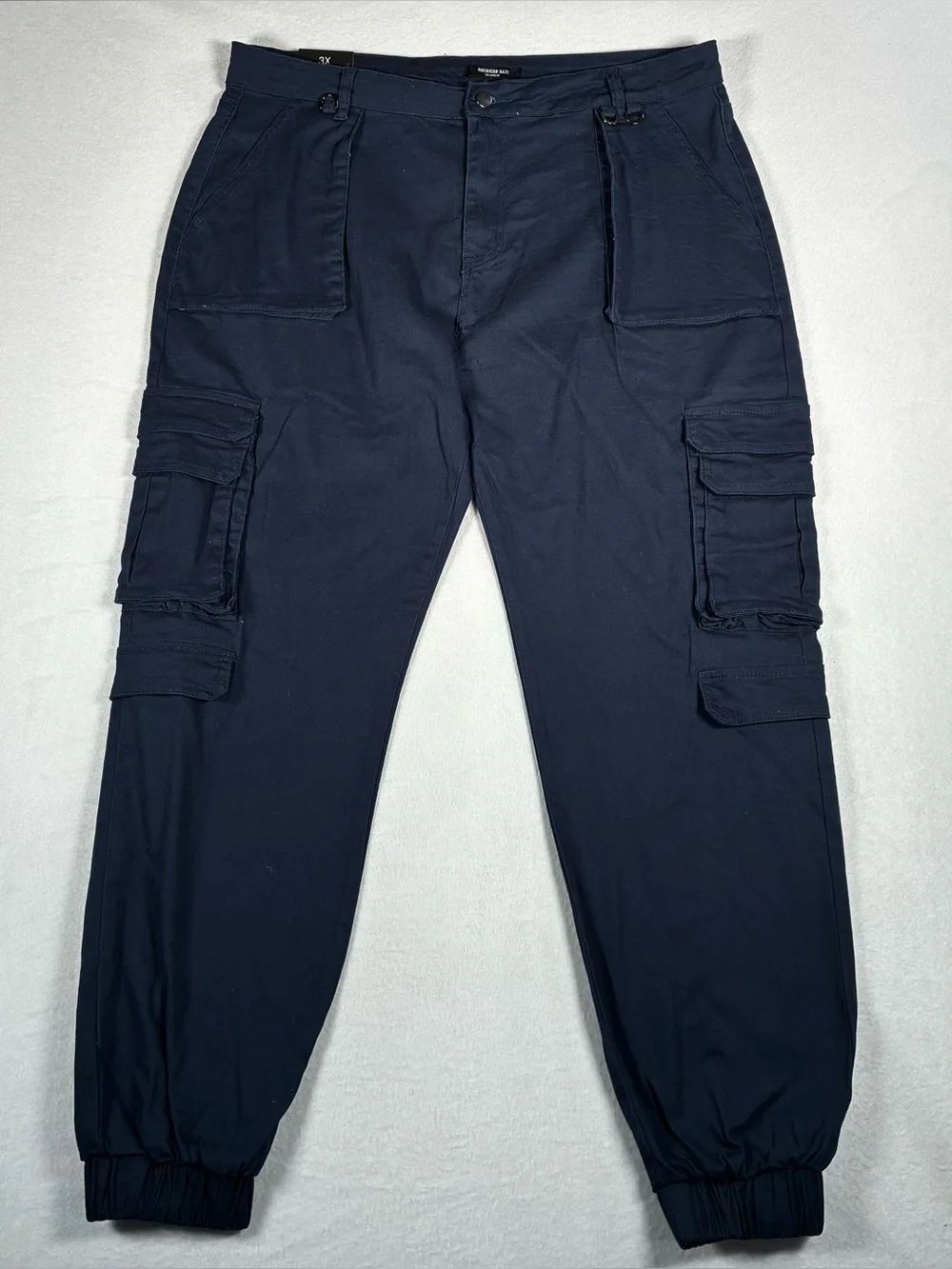 American Bazi LA Navy Blue Cargo Jogger Pants NWT Size 3X
